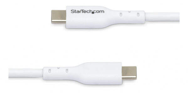 StarTech.com 2m USB-C Laadkabel, Charge & Sync, 60W (3A) PD, USB 2.0, Laptop Type C Laadkabel - Witte USB-C Oplaadkabel - Afbeelding 9
