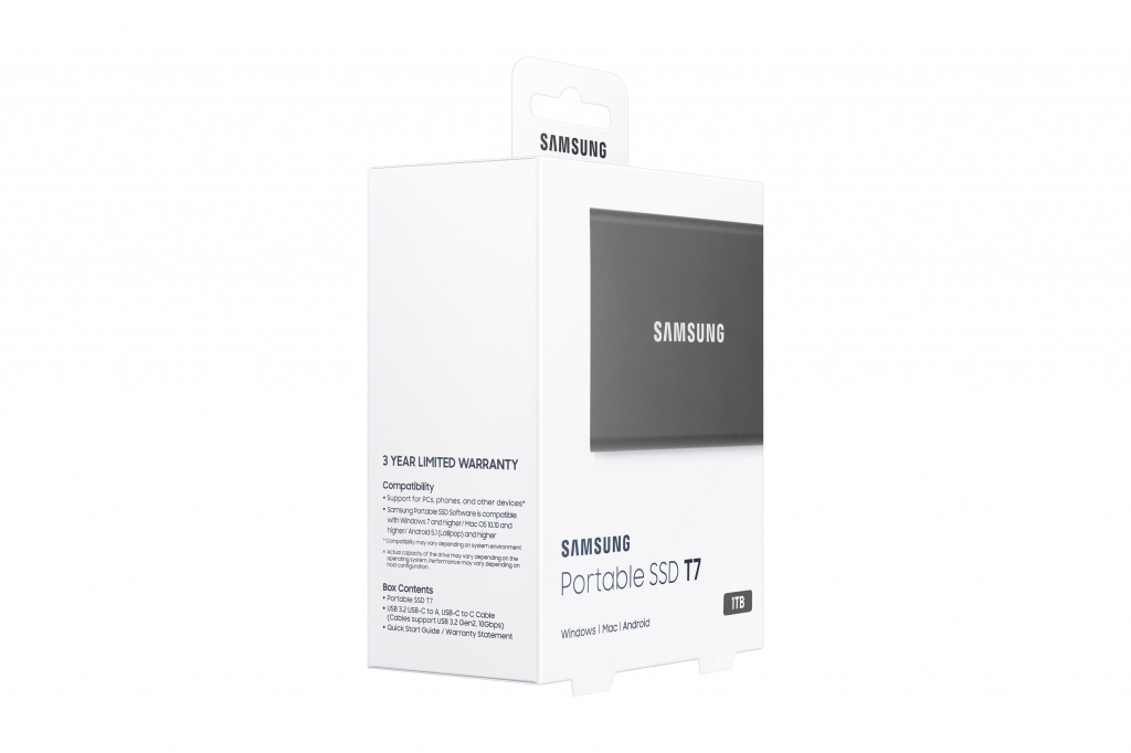 Samsung Portable SSD T7 1 TB USB Type-C 3.2 Gen 2 (3.1 Gen 2) Grijs - Afbeelding 10