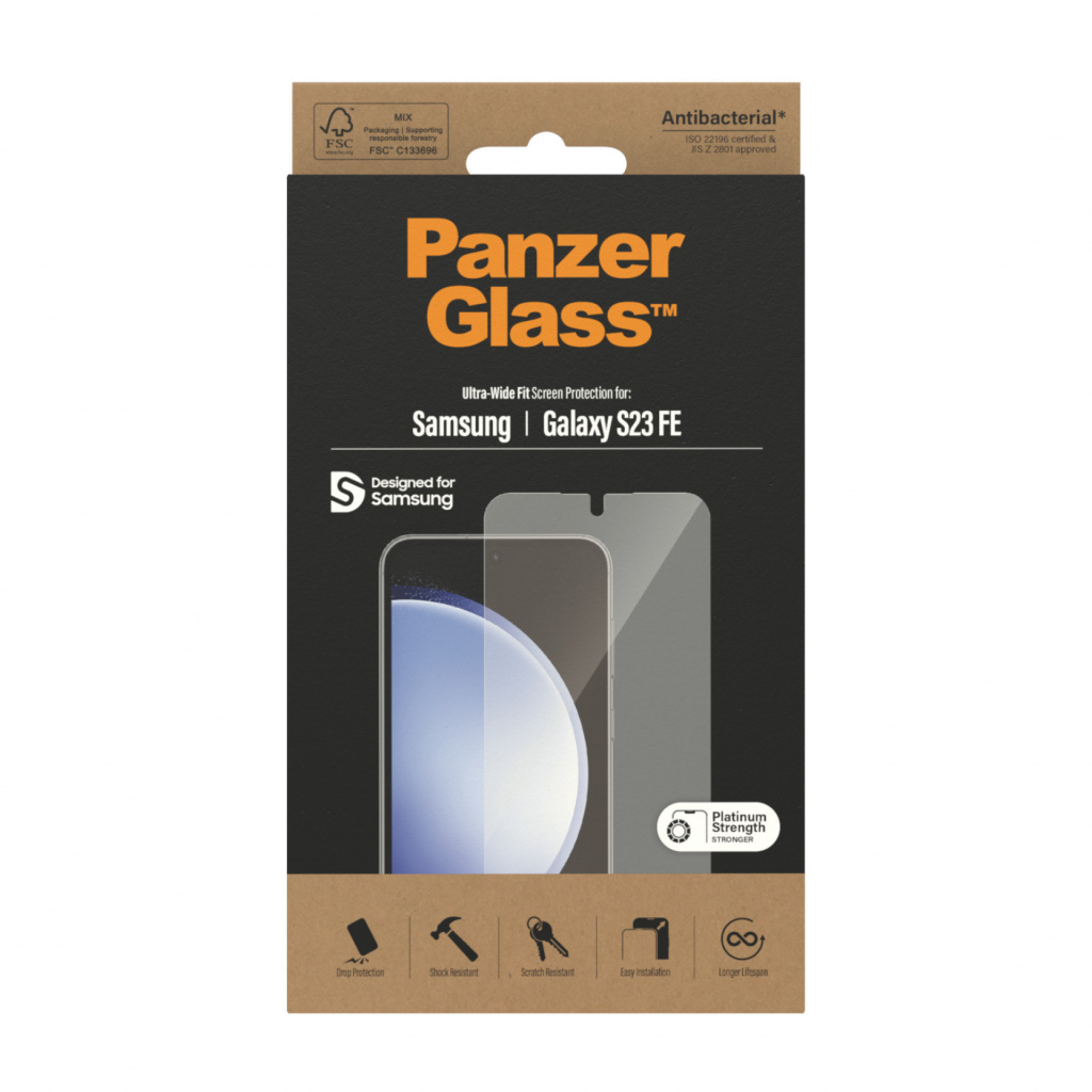 PanzerGlass ® Screen Protector Samsung Galaxy S23 FE | Ultra-Wide Fit Doorzichtige schermbeschermer 1 stuk(s) - Afbeelding 3