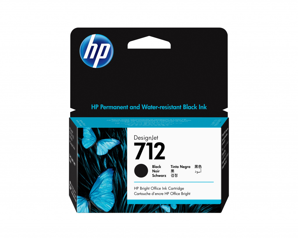 HP 712 38 ml inktcartridge voor DesignJet, zwart