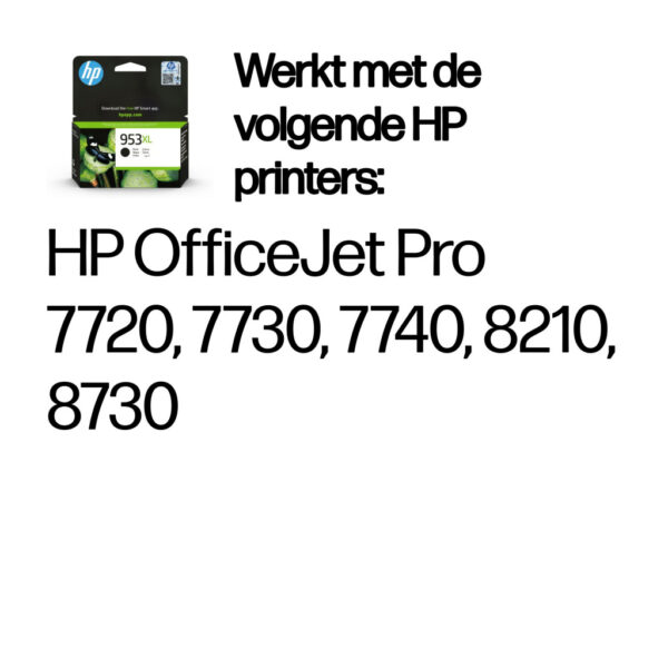 HP 953XL originele high-capacity zwarte inktcartridge - Afbeelding 2