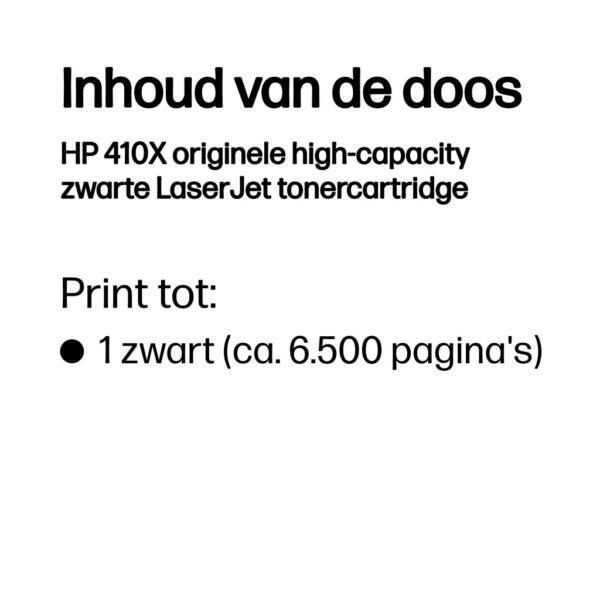 HP 410X originele high-capacity zwarte LaserJet tonercartridge - Afbeelding 2