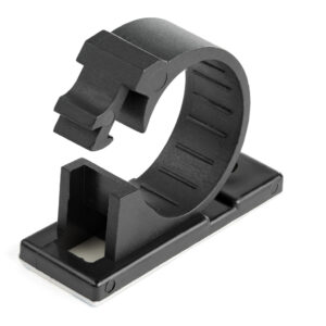 StarTech.com 100 Zelfklevende Kabelmanagement Clips, 17mm, Zwart, Netwerk/Ethernet/Bureau/Computer Kabelbeheer, Klevende Kabelho