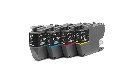 Brother LC-421XLVAL PagePack 4 stuk(s) Origineel Hoog (XL) rendement Zwart, Cyaan, Magenta, Geel - Afbeelding 2