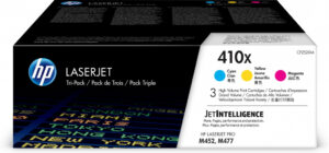 HP 410X originele high-capacity cyaan/magenta/gele LaserJet tonercartridges, 3-pack