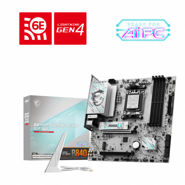 MSI B840M GAMING PLUS WIFI6E moederbord AMD B840 Socket AM5 micro ATX - Afbeelding 6