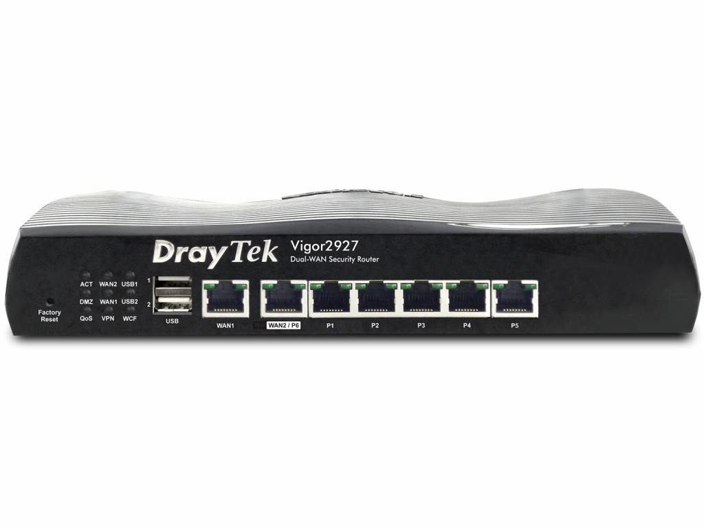 DrayTek Vigor2927 bedrade router Gigabit Ethernet Zwart - Afbeelding 2
