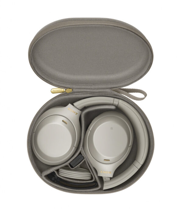 Sony WH-1000XM4 Headset Bedraad en draadloos Hoofdband Oproepen/muziek USB Type-C Bluetooth Zilver - Afbeelding 6