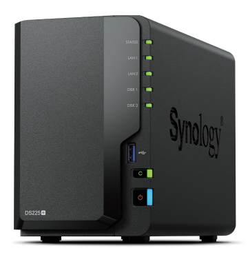 Synology DiskStation DS225+ & BX950MI-GR NAS Desktop Intel® Celeron® J4125 2 GB DDR4 Synology DSM Zwart