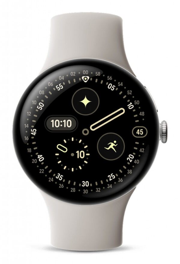 Google Pixel Watch 4 AMOLED 45 mm Digitaal Touchscreen Zilver Wifi GPS - Afbeelding 3