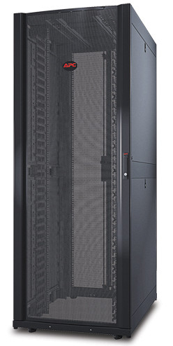 APC NetShelter SX 42U 750mm(b) x 1070mm(d) 19" IT rack, netwerkbehuizing met zijpanelen, zwart