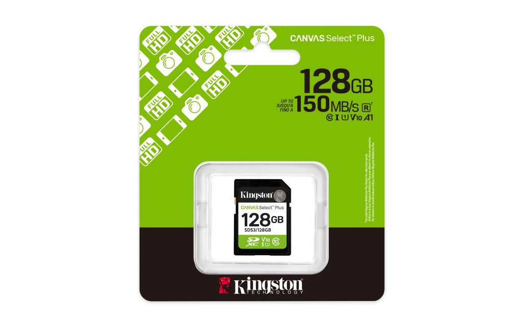 Kingston Technology 128GB SDXC Canvas Select Plus Gen3 150MB/s C10 UHS-I U1 V10 - Afbeelding 4