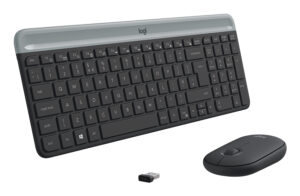 Logitech 920-009204 toetsenbord Inclusief muis Universeel RF Draadloos QWERTY US International Grafiet