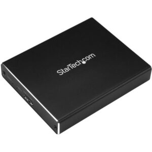 StarTech.com Dubbele sleuf schijfbehuizing voor M.2 NGFF SATA SSDs USB 3.1 (10Gbps) RAID