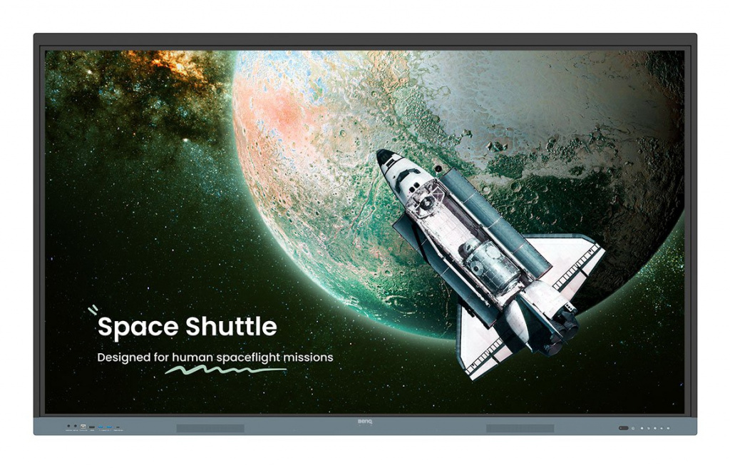 BenQ RE6504 Interactief flatscreen 165,1 cm (65") 450 cd/m² 4K Ultra HD Zwart, Grijs Touchscreen Type processor Android