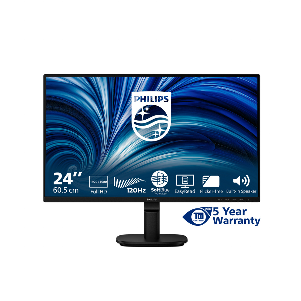 Philips 2000 series 24B2N2200/00 computer monitor 60,5 cm (23.8") 1920 x 1080 Pixels Full HD LCD Zwart - Afbeelding 3