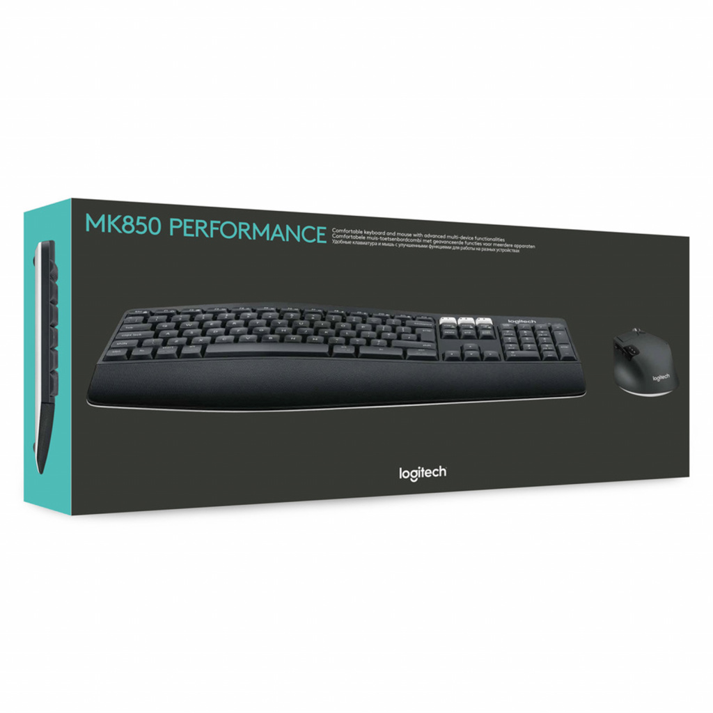 Logitech 920-008225 toetsenbord Inclusief muis Universeel RF-draadloos + Bluetooth AZERTY Belgisch Zwart - Afbeelding 20