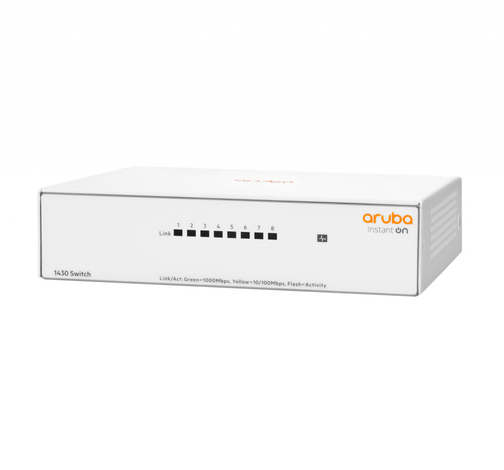 Hewlett Packard Enterprise Aruba Instant On 1430 8G Unmanaged L2 Gigabit Ethernet (10/100/1000) Wit - Afbeelding 2
