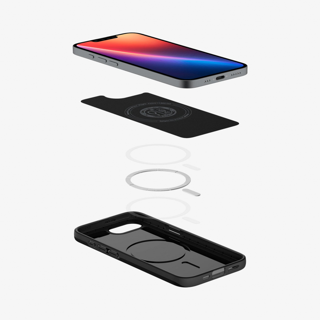 Spigen Thin Fit (MagFit) mobiele telefoon behuizingen 15,5 cm (6.1") Hoes Zwart - Afbeelding 3