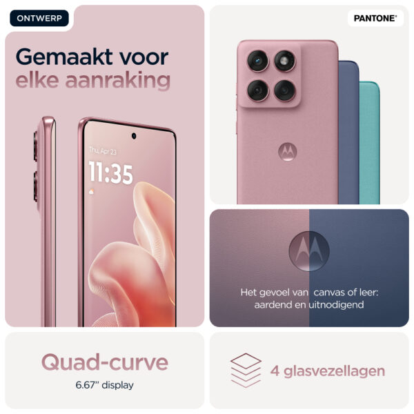 Motorola edge 60 fusion 16,9 cm (6.67") Dual SIM Android 15 5G USB Type-C 8 GB 256 GB 5200 mAh Roze - Afbeelding 18