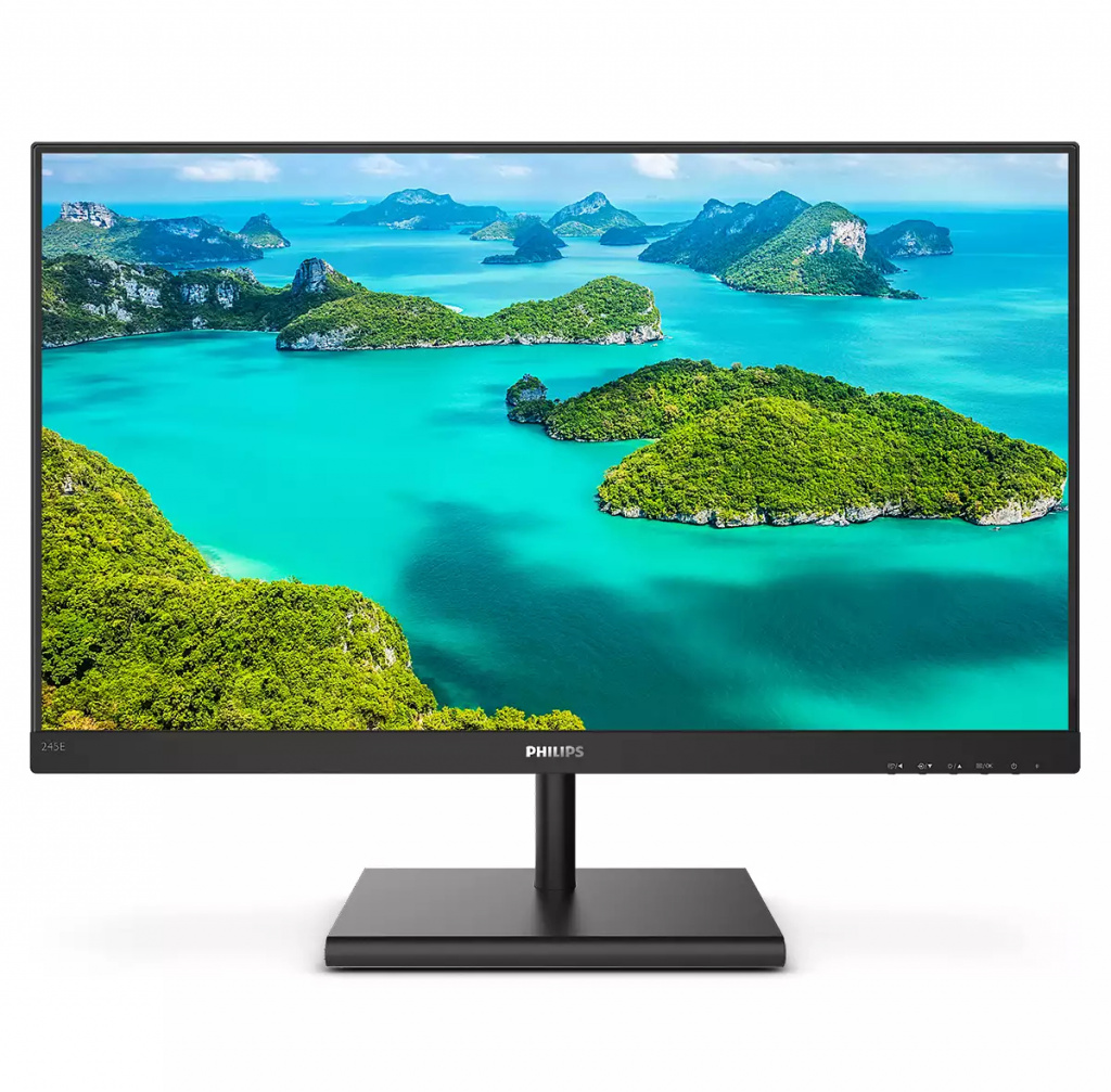 Philips E Line 245E1S/00 LED display 60,5 cm (23.8") 2560 x 1440 Pixels 2K Ultra HD LCD Zwart