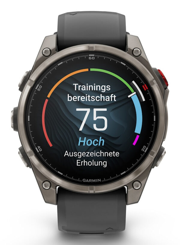 Garmin fēnix 8 Pro 3,56 cm (1.4") AMOLED 47 mm Digitaal 454 x 454 Pixels Touchscreen Grafiet, Titanium Wifi GPS - Afbeelding 8