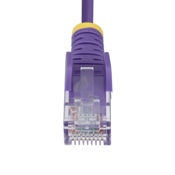 StarTech.com 10m Dunne CAT6 Ethernet Kabel, Paars, Snagless, 100W PoE, UTP, LSZH, 28AWG Pure Koperdraad, Slim RJ45 Netwerk Patch - Afbeelding 4