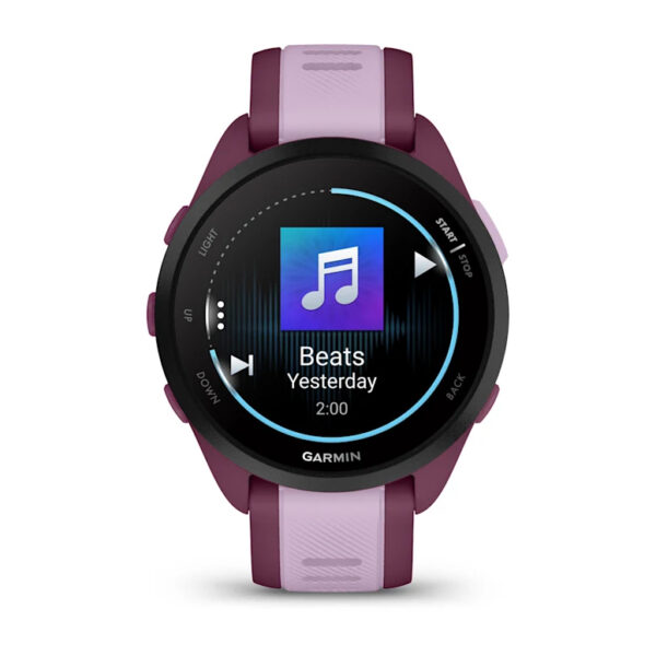 Garmin Forerunner 165 Music 3,05 cm (1.2") AMOLED 43 mm Digitaal 390 x 390 Pixels Touchscreen Paars GPS - Afbeelding 4