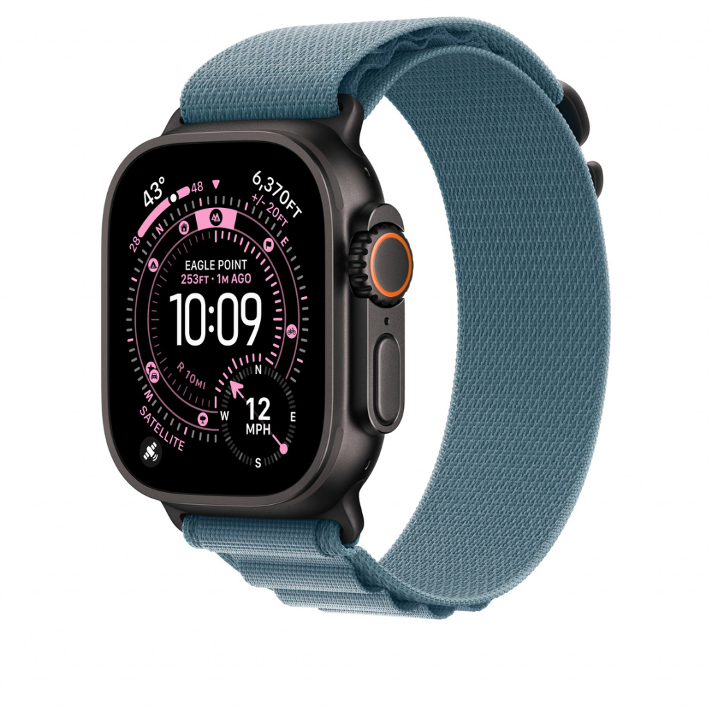 Apple MG9L4ZM/A slimme draagbare accessoire Band Blauw Titanium, Polyester, Spandex - Afbeelding 2