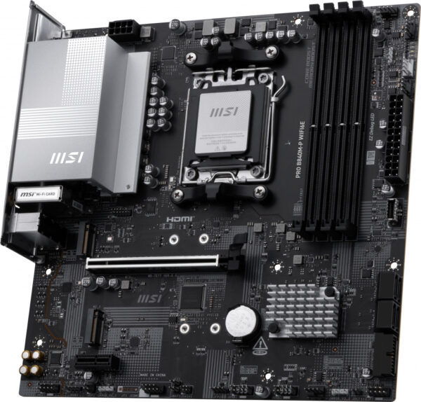 MSI PRO B840M-P WIFI6E moederbord AMD B840 Socket AM5 micro ATX - Afbeelding 3