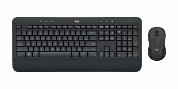 Logitech MK545 ADVANCED Wireless Keyboard and Mouse Combo toetsenbord Inclusief muis Kantoor RF Draadloos Frans Zwart