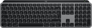 Logitech Master MX Keys S for Mac toetsenbord Kantoor RF-draadloos + Bluetooth AZERTY Frans Aluminium, Zwart