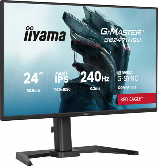 iiyama GB2471HSU-B1 computer monitor 60,5 cm (23.8") 1920 x 1080 Pixels Zwart - Afbeelding 4