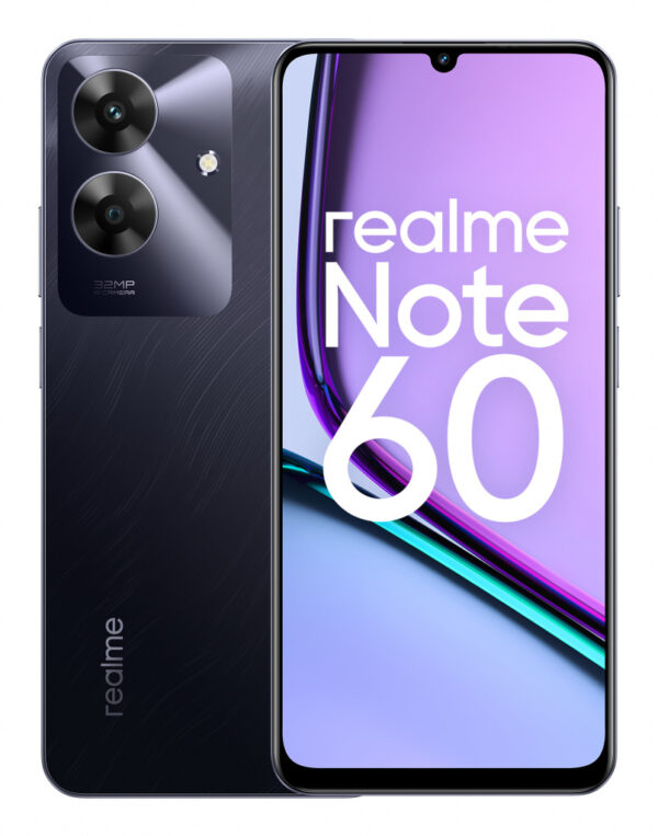 realme Note 60 17,1 cm (6.74") Dual SIM Android 14 4G USB Type-C 4 GB 128 GB 5000 mAh Zwart, Marmerkleur