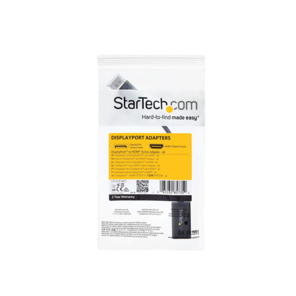 StarTech.com DisplayPort naar HDMI 4K-converter DisplayPort 1.2 naar HDMI actieve adapter voor DP-desktop / laptop 4K @ 30 Hz - Afbeelding 6