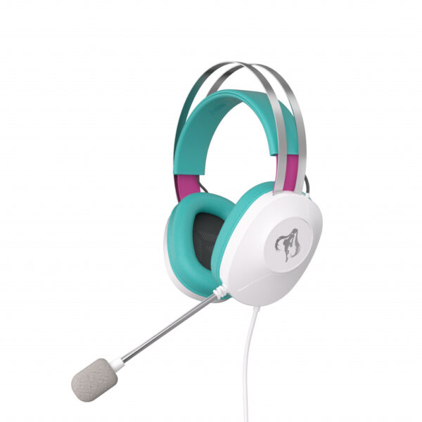 ASUS TUF Gaming H1 Gen II Hatsune Miku Edition Headset Bedraad Hoofdband Gamen USB Type-A Roze, Turkoois, Wit - Afbeelding 2