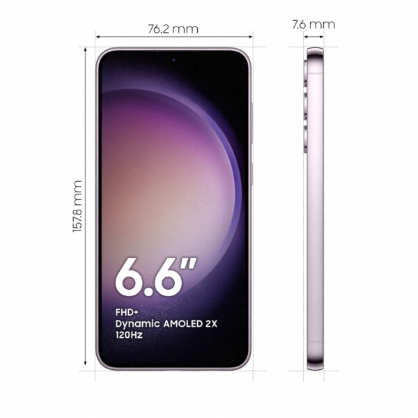 Samsung Galaxy S23+ SM-S916B 16,8 cm (6.6") Dual SIM Android 13 5G USB Type-C 8 GB 256 GB 4700 mAh Lavendel - Afbeelding 3