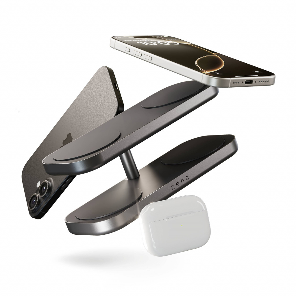 ZENS ZEQC01B/00 oplader voor mobiele apparatuur Hoofdtelefoons, Smartphone, Smartwatch Zwart AC Draadloos opladen Snel opladen B - Afbeelding 3