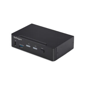 StarTech.com 2-Port DisplayPort KVM Switch, 4K 60Hz, DP 1.2, HDCP 1.4, EDID Beheer, 2-Port USB 3.0 Hub, 4x USB HID Poorten, TAA
