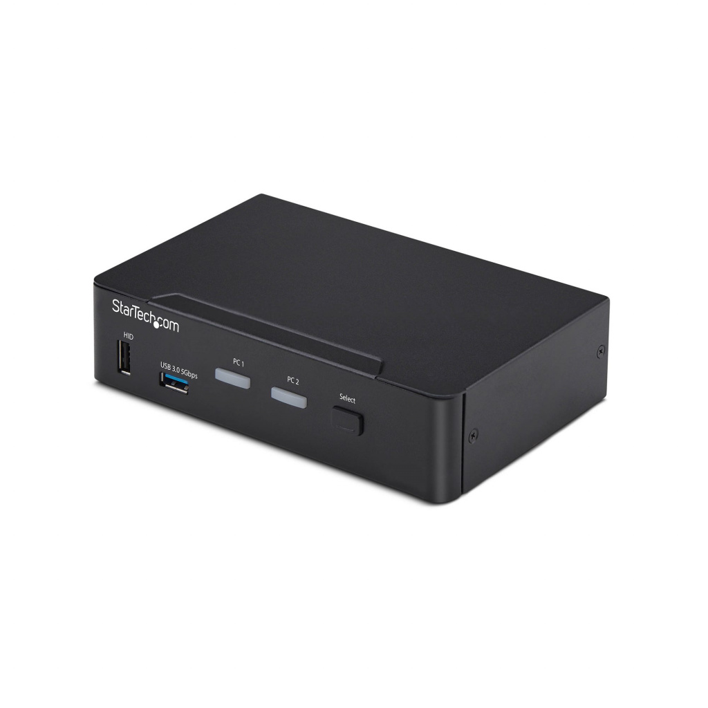StarTech.com 2-Port DisplayPort KVM Switch, 4K 60Hz, DP 1.2, HDCP 1.4, EDID Beheer, 2-Port USB 3.0 Hub, 4x USB HID Poorten, TAA