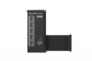 Teltonika NETWORKS TSF010 Flat Ethernet Switch Unmanaged Fast Ethernet (10/100) DIN rail Zwart