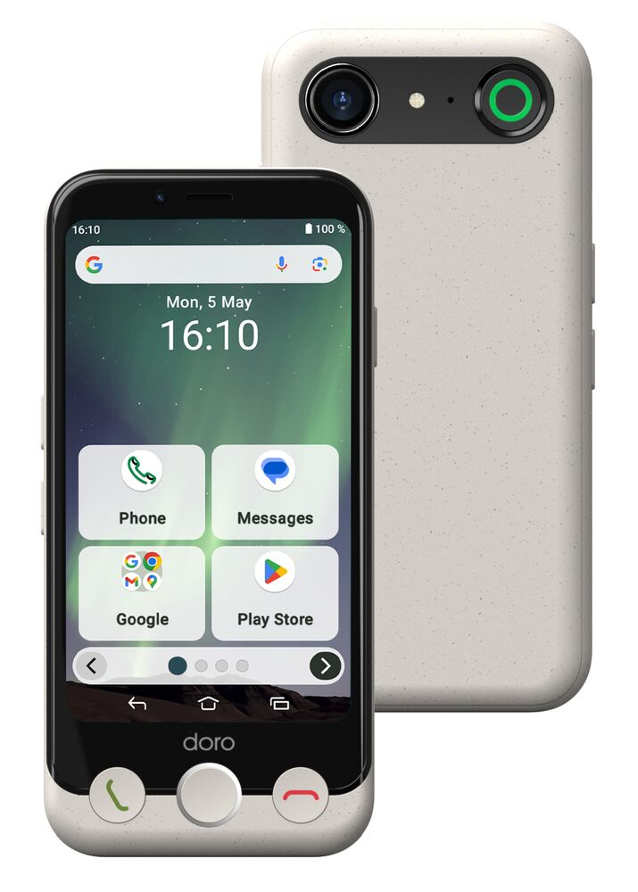 Doro Aurora A10 11,4 cm (4.5") Dual SIM Android 14 4G USB Type-C 4 GB 64 GB 3000 mAh Zwart, Wit - Afbeelding 2