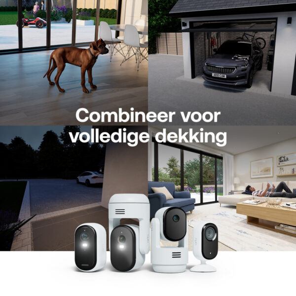 Arlo Essential 3 2K-beveiligingscamera, 2-cam met Zonnepaneel Oplader - Afbeelding 4