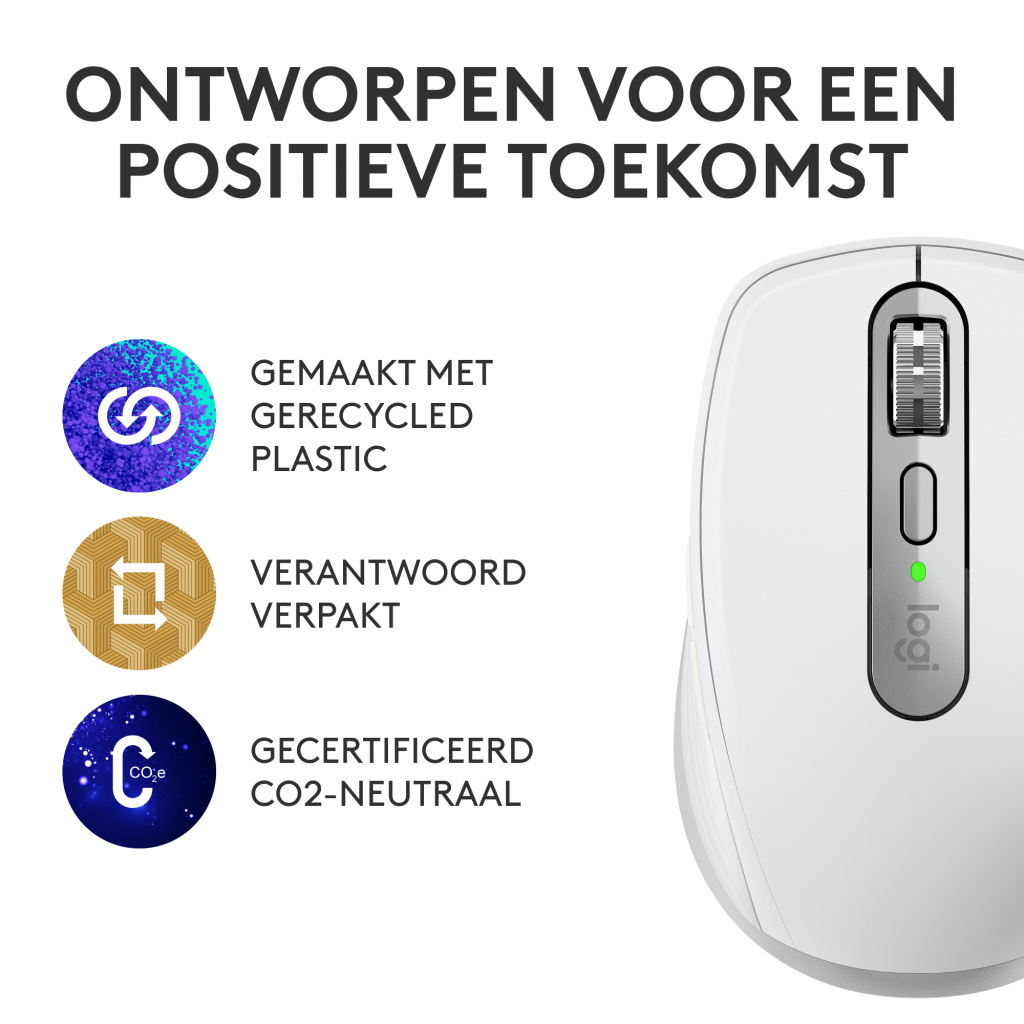 Logitech 910-006930 muis Kantoor Rechtshandig RF-draadloos + Bluetooth Laser 8000 DPI - Afbeelding 10