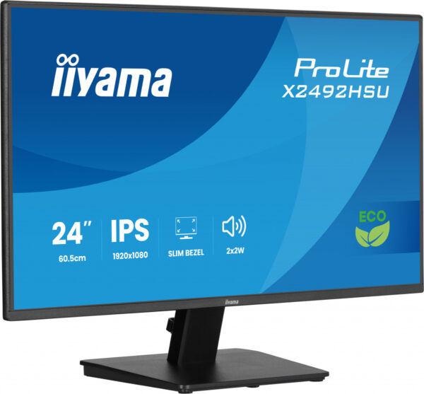 iiyama ProLite X2492HSU-B1 computer monitor 61 cm (24") 1920 x 1080 Pixels Full HD LED Zwart - Afbeelding 2