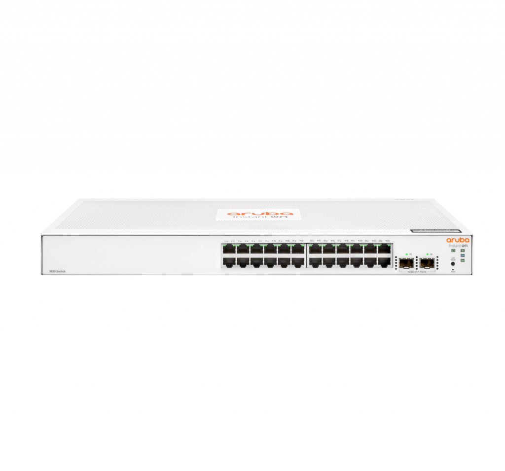 Hewlett Packard Enterprise Aruba Instant On 1830 24G 2SFP Managed L2 Gigabit Ethernet (10/100/1000) 1U