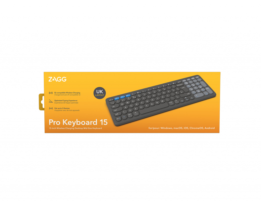 ZAGG Pro Keyboard 15 toetsenbord Universeel Bluetooth QWERTY Brits Engels Zwart - Afbeelding 4