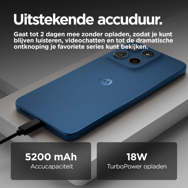 Motorola moto g15 17,1 cm (6.72") Dual SIM Android 15 4G USB Type-C 8 GB 128 GB 5200 mAh Marineblauw - Afbeelding 8