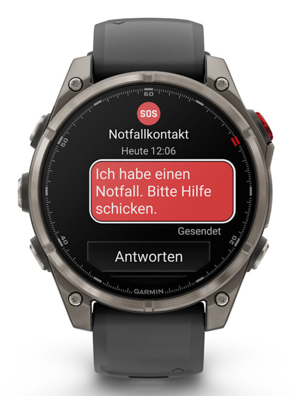 Garmin fēnix 8 Pro 3,56 cm (1.4") AMOLED 47 mm Digitaal 454 x 454 Pixels Touchscreen Grafiet, Titanium Wifi GPS - Afbeelding 2