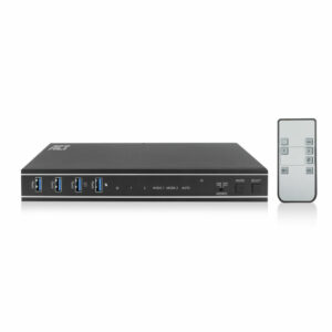 ACT 2-Poorts Dual HDMI 4K@60Hz KVM switch, USB 3.2 Gen1 (USB 3.0)